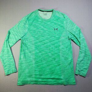 Under Armour Heatgear Threadborne T-shirt  Mens size XL green long sleeve